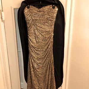 Gold Floor Length Gown
